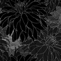 Beautiful seamless floral pattern background.