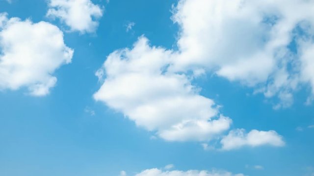 4K・青空・雲・タイムラプス