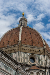 Fototapeta premium Cathedral Santa Maria del Fiore with magnificent Renaissance dome designed by Filippo Brunelleschi in Florence, Italy