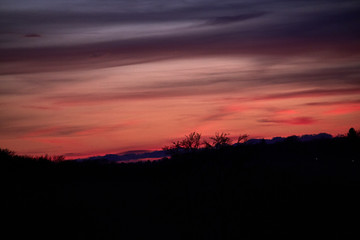 evening sky beautiful red colorful sunset