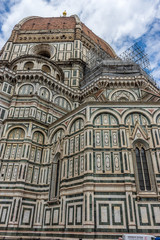 Cathedral Santa Maria del Fiore with magnificent Renaissance dome designed by Filippo Brunelleschi in Florence, Italy