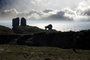 lick castle silhouette in county kerry