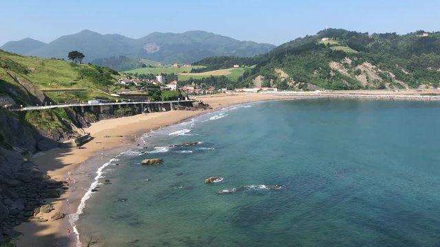 Cantabrian Sea coast and Deba town