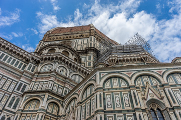Cathedral Santa Maria del Fiore with magnificent Renaissance dome designed by Filippo Brunelleschi in Florence, Italy