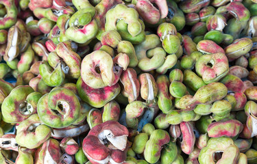 Manila Tamarind (scientific name: Pithecellobium dulce) sold in the local market, Thailand.