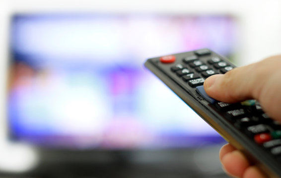 Remote control and Screen: Binge Watching favourite TV show