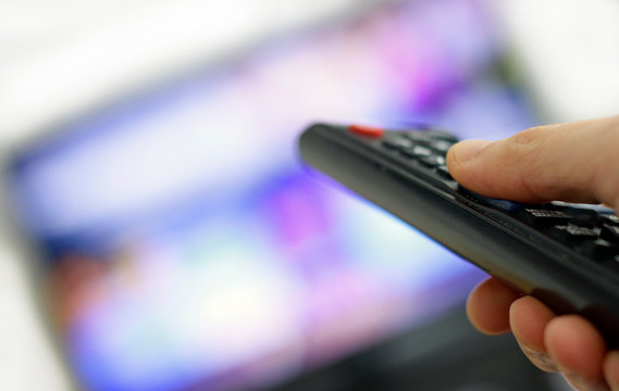 Remote control and Screen: Binge Watching favourite TV show
