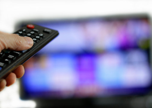 Remote control and Screen: Binge Watching favourite TV show