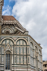 Fototapeta premium Cathedral Santa Maria del Fiore with magnificent Renaissance dome designed by Filippo Brunelleschi in Florence, Italy
