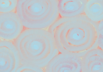 Abstract background with light circles. Blurry abstract blue spirals with transparency. Colorful decorative design. Texture abstraction on a background. 