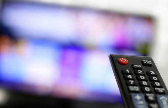 Remote control and Screen: Binge Watching favourite TV show