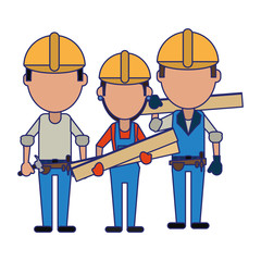 Construction workers avatars
