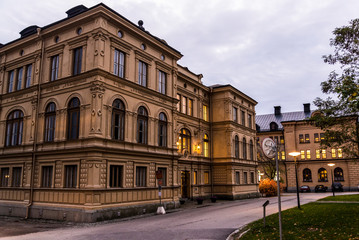Fototapeta na wymiar Nordregio, a leading Nordic and European research centre for regional development and planning, island of Skeppsholmen, Stockholm, Sweden