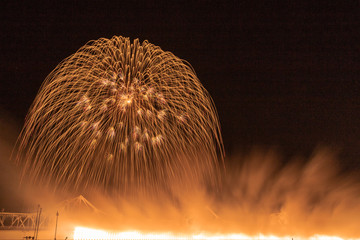 長岡花火 正三尺玉３連発1発目