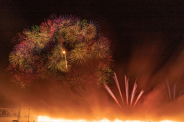 長岡花火 正三尺玉３連発２発目