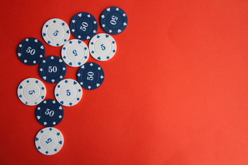 poker playing cards chips background