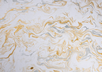 marble ink paper texture white silver gold