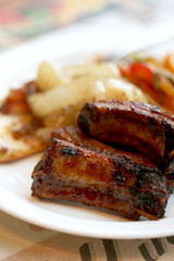grilled beef steak