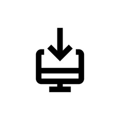 Upload and download icon. Attachment sign