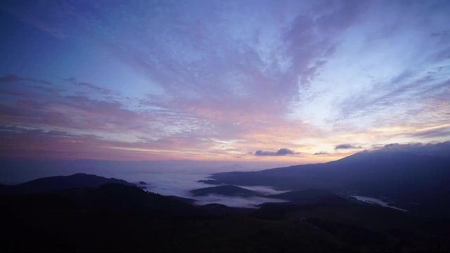 霧ヶ峰　日の出雲海