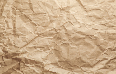 crumpled brown cardboard