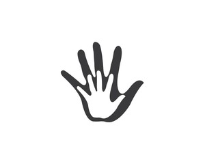Hand Care Logo Template vector icon