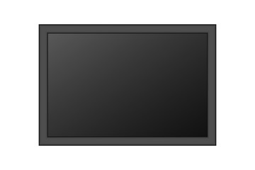 Blank Picture Frame or Tv Screen Isolated On White Background. Vector