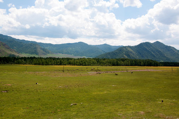 Obraz premium The views of the Karakol valley in Altay
