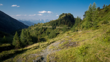 far sight alpine panorama mountain view