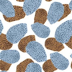 leopard skin seamless pattern. Abstract animal fur wallpaper.