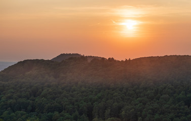 Sandstone rock formation Hohenstein in Germany
