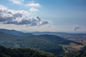 Sandstone rock formation Hohenstein in Germany