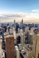 Aerial view of Chicago