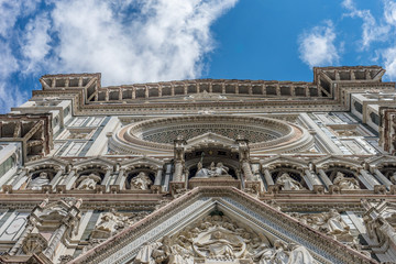 Obraz premium Cathedral Santa Maria del Fiore with magnificent Renaissance dome designed by Filippo Brunelleschi in Florence, Italy