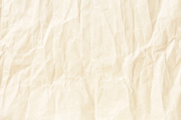 Old brown crumpled paper background texture