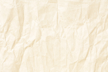 Old brown crumpled paper background texture