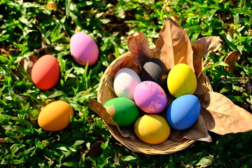 Happy egg easter day background