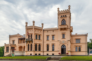 Fototapeta na wymiar New Castle of Aluksne, Latvia