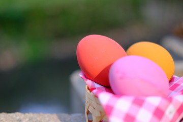 Happy egg easter day background