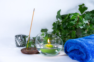 Objects for a relaxing bathroom or spa