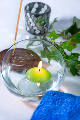 Objects for a relaxing bathroom or spa