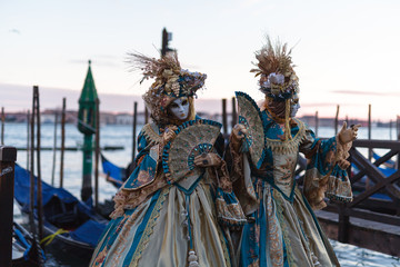 carnival in the unique city of venice in italy. venetian masks