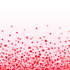 Seamless falling heart confetti