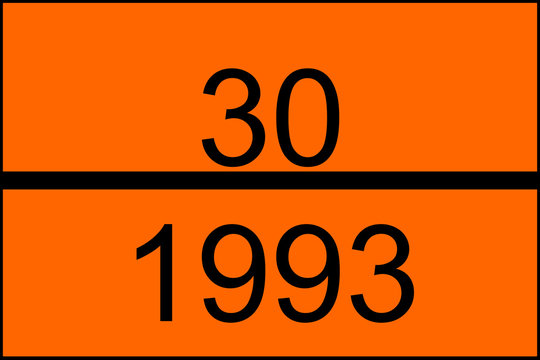 Warntafel orange mit 30-1993