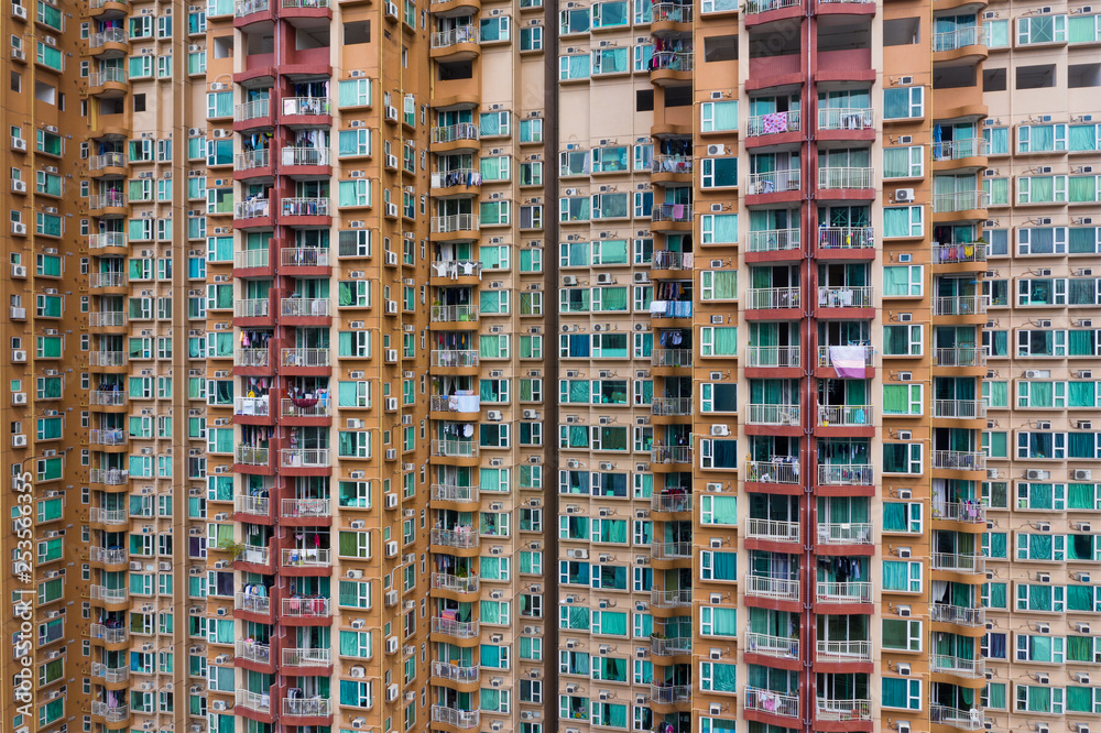 Canvas Prints Residential building facade