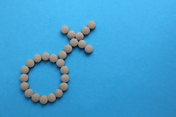 Texture tablets laid signs masculine and feminine