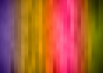Abstract rainbow stripe gorizontal backdrop. 3D illustration.