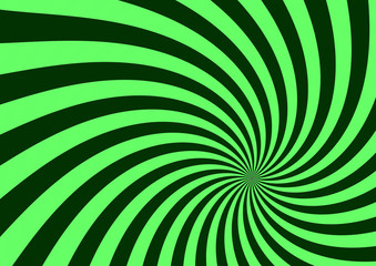 Swirling radial ray sunburst background. 3D illustration.