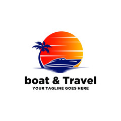boat, travel, symbol, vector, sea, icon, abstract, design, illustration, logo, ship, tourism, sign, summer, business, vacation, water, background, sun, wave, yacht, cruise, ocean, nautical, transport,