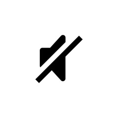 Volume mute  icon. Music sound sign